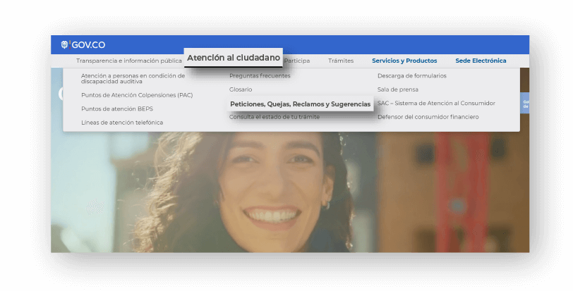 Pasos de radicación PQRS BEPS