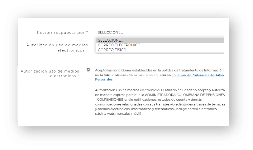 Pasos de radicación PQRS BEPS