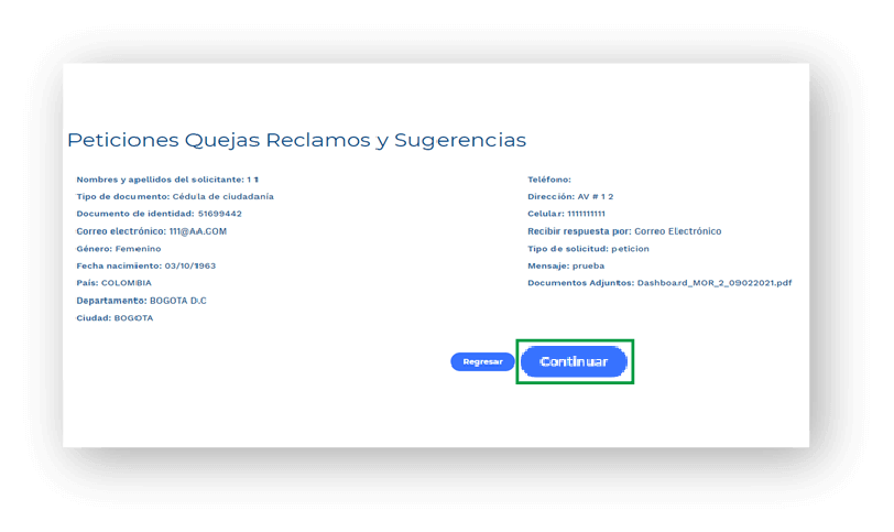 Pasos de radicación PQRS BEPS