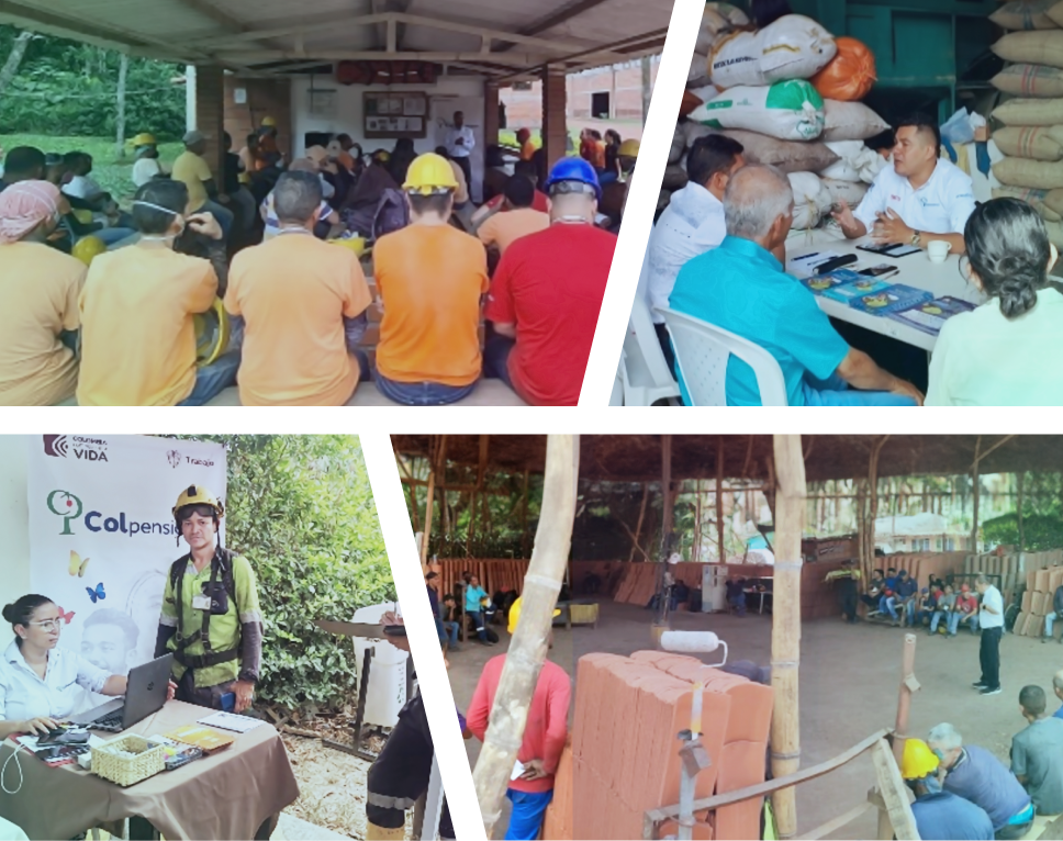 Eje Cafetero con sectores minero, constructor y agrícola