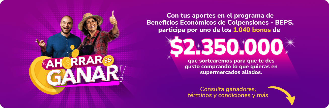 Con tus aportes en los BEPS de Colpensiones, participas en el sorteo para comprar vivienda y equiparla