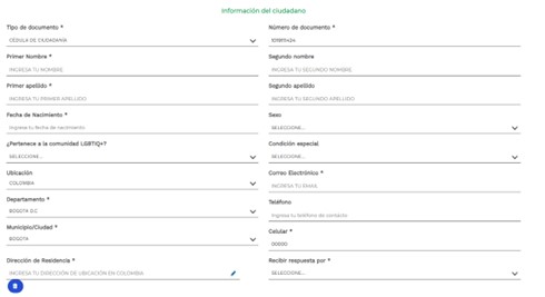 Pasos de radicación PQRS BEPS