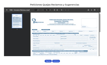 Pasos de radicación PQRS BEPS