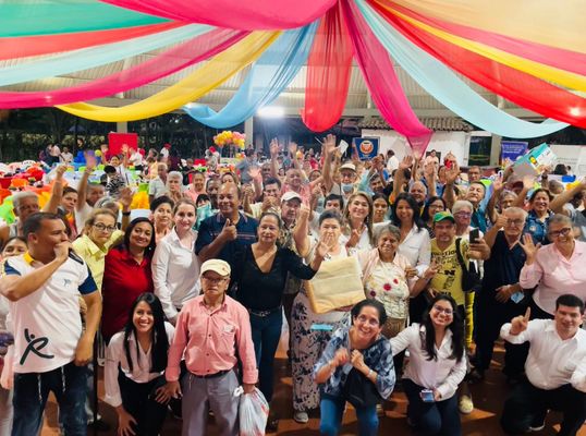 Más de 600 personas mayores se dieron cita en Palmira para celebrar el Día Nacional del Pensionado y Beneficiario BEPS